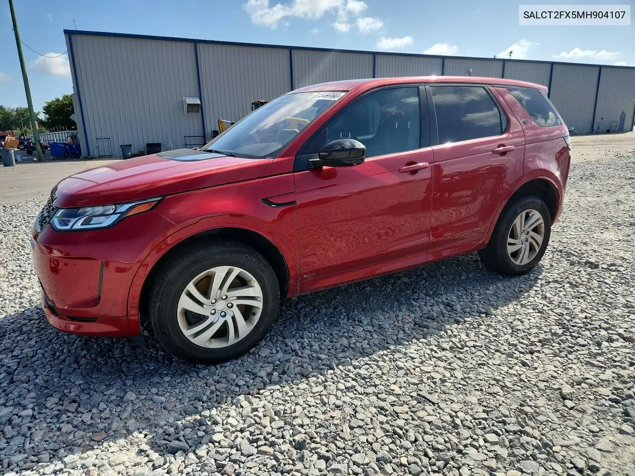 2021 Land Rover Discovery Sport S R-Dynamic VIN: SALCT2FX5MH904107 Lot: 61549786