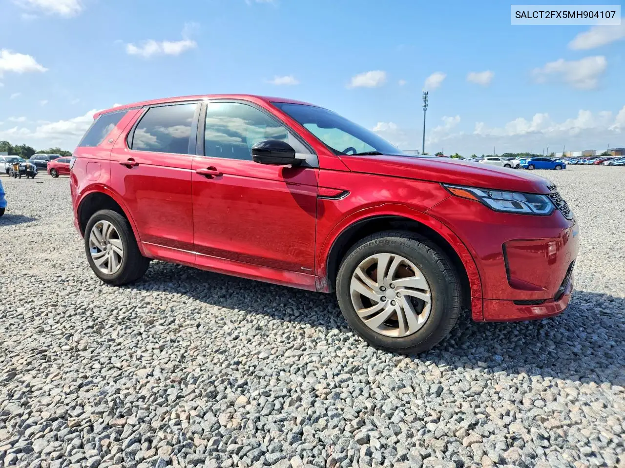 2021 Land Rover Discovery Sport S R-Dynamic VIN: SALCT2FX5MH904107 Lot: 61549786