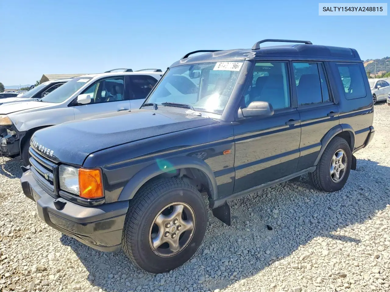 2000 Land Rover Discovery Ii VIN: SALTY1543YA248815 Lot: 61401496