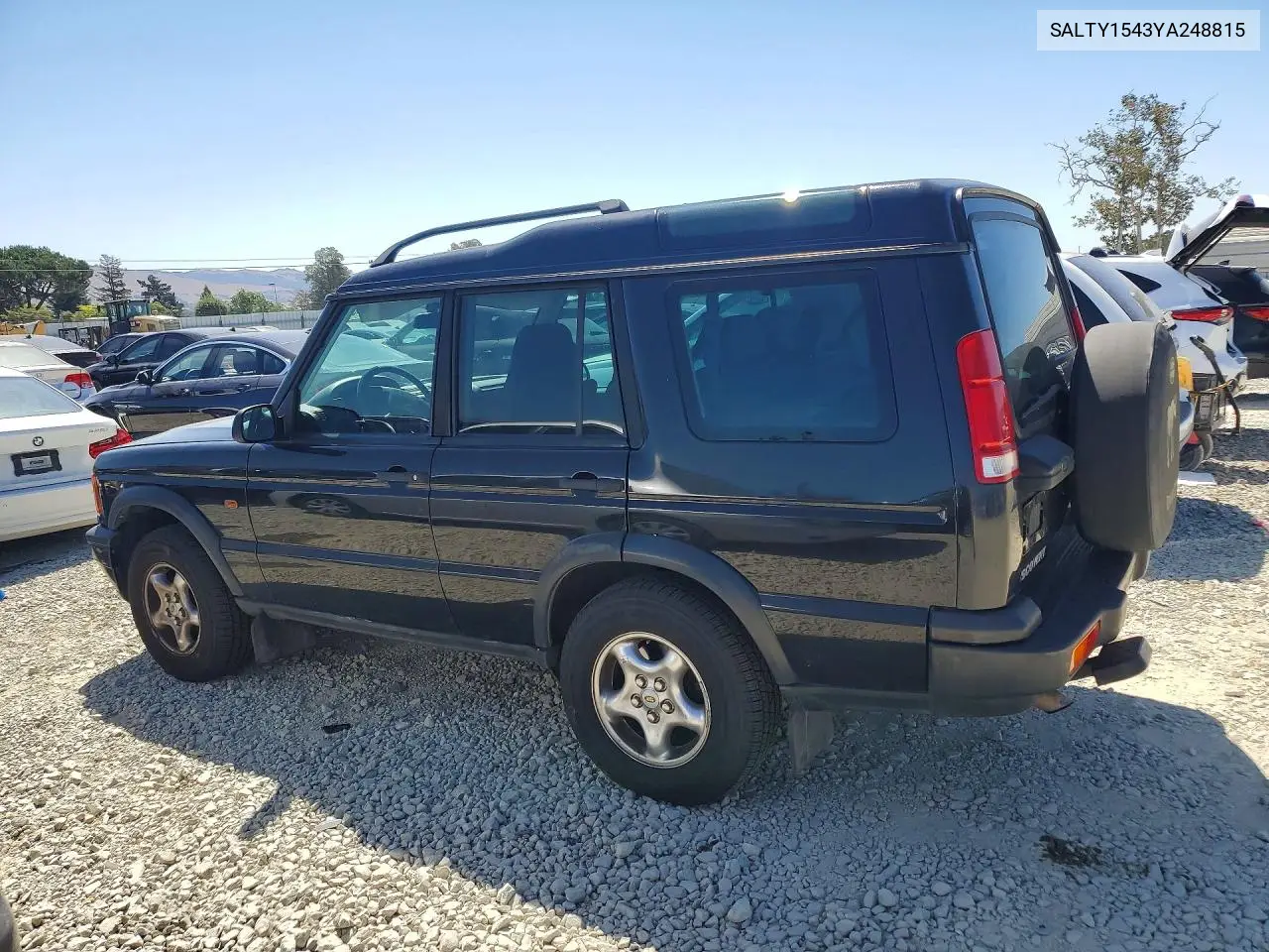 2000 Land Rover Discovery Ii VIN: SALTY1543YA248815 Lot: 61401496