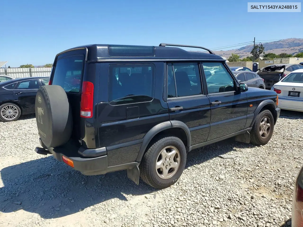 2000 Land Rover Discovery Ii VIN: SALTY1543YA248815 Lot: 61401496