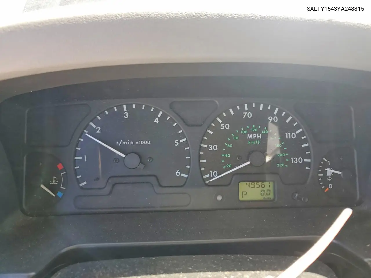 2000 Land Rover Discovery Ii VIN: SALTY1543YA248815 Lot: 61401496