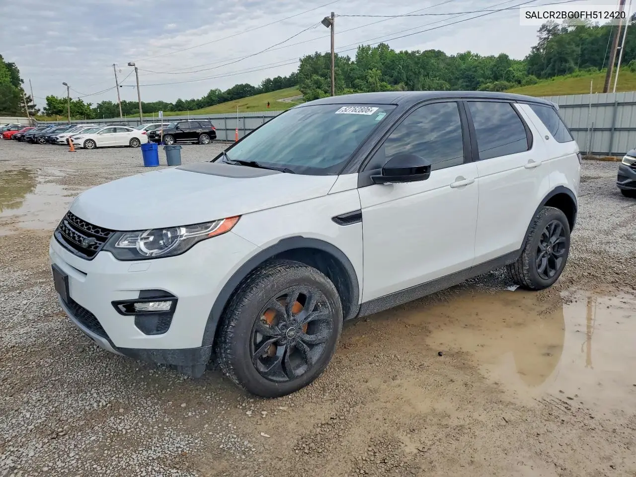 2015 Land Rover Discovery Sport Hse VIN: SALCR2BG0FH512420 Lot: 52762806