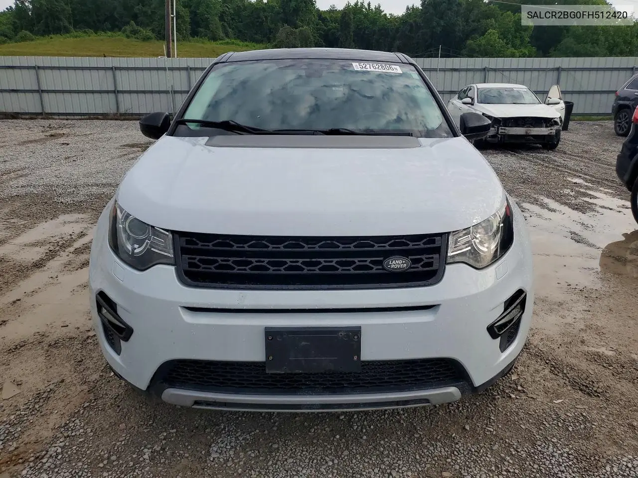2015 Land Rover Discovery Sport Hse VIN: SALCR2BG0FH512420 Lot: 52762806