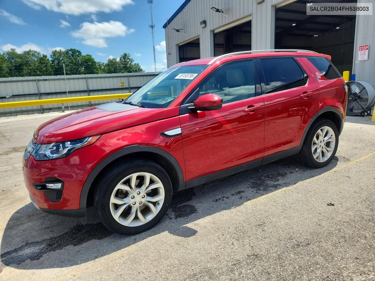 2015 Land Rover Discovery Sport Hse VIN: SALCR2BG4FH538003 Lot: 59158796