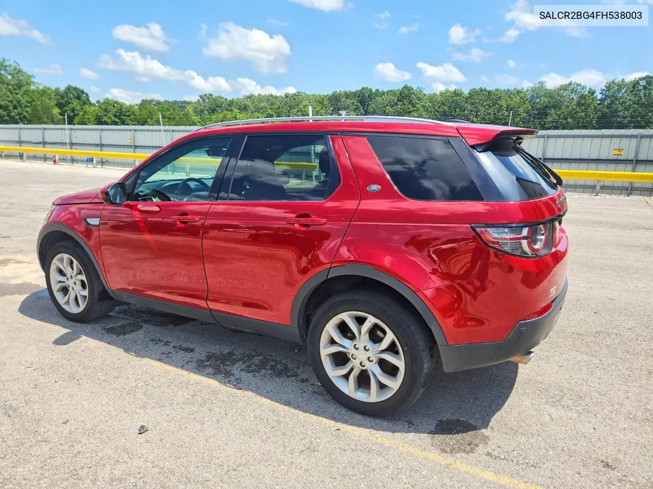 2015 Land Rover Discovery Sport Hse VIN: SALCR2BG4FH538003 Lot: 59158796