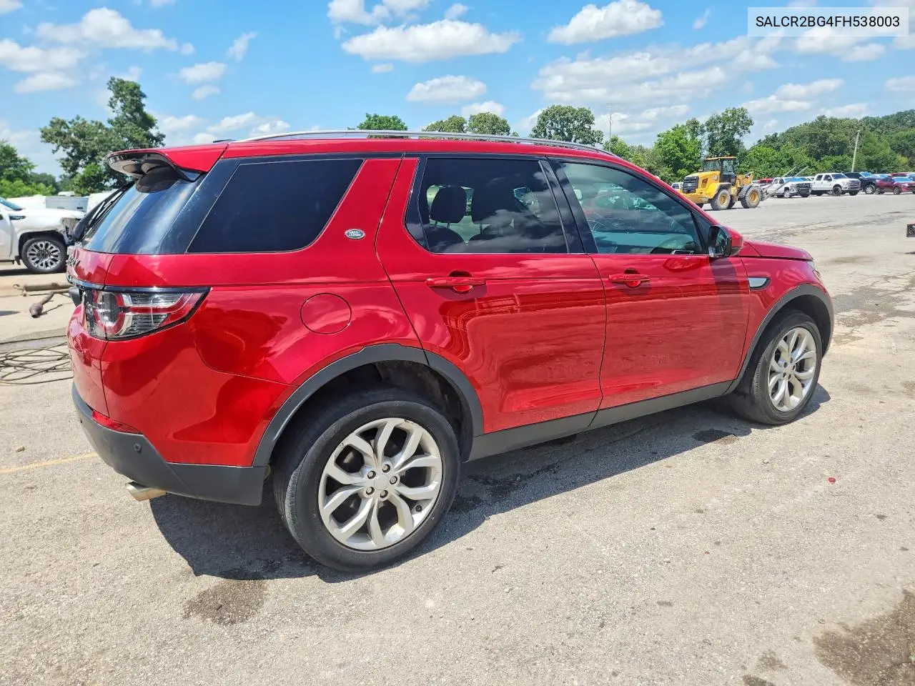 2015 Land Rover Discovery Sport Hse VIN: SALCR2BG4FH538003 Lot: 59158796