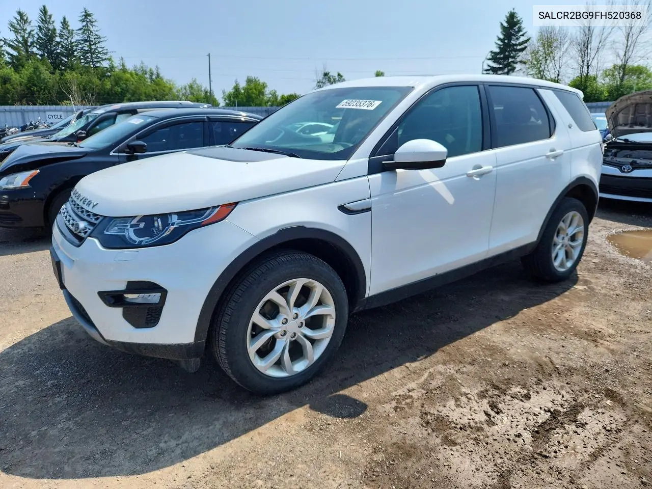 2015 Land Rover Discovery Sport Hse VIN: SALCR2BG9FH520368 Lot: 59235376