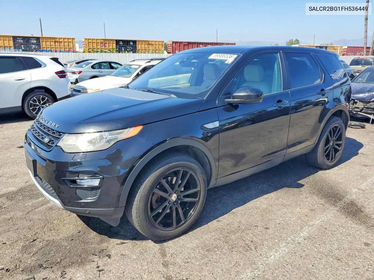 2015 Land Rover Discovery Sport Hse VIN: SALCR2BG1FH536449 Lot: 59906536