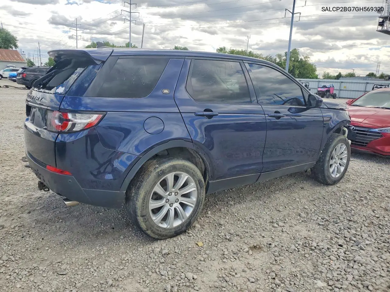 2016 Land Rover Discovery Sport Se VIN: SALCP2BG7GH569320 Lot: 53877786
