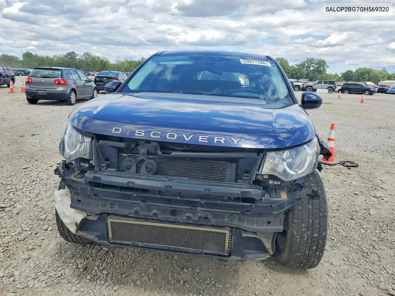 2016 Land Rover Discovery Sport Se VIN: SALCP2BG7GH569320 Lot: 53877786