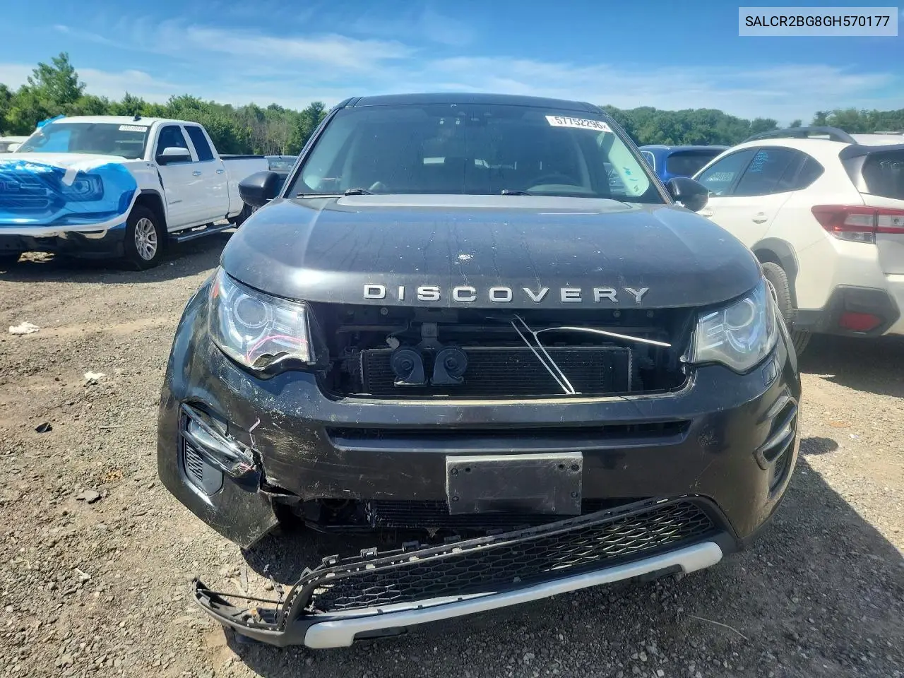 2016 Land Rover Discovery Sport Hse VIN: SALCR2BG8GH570177 Lot: 57752296