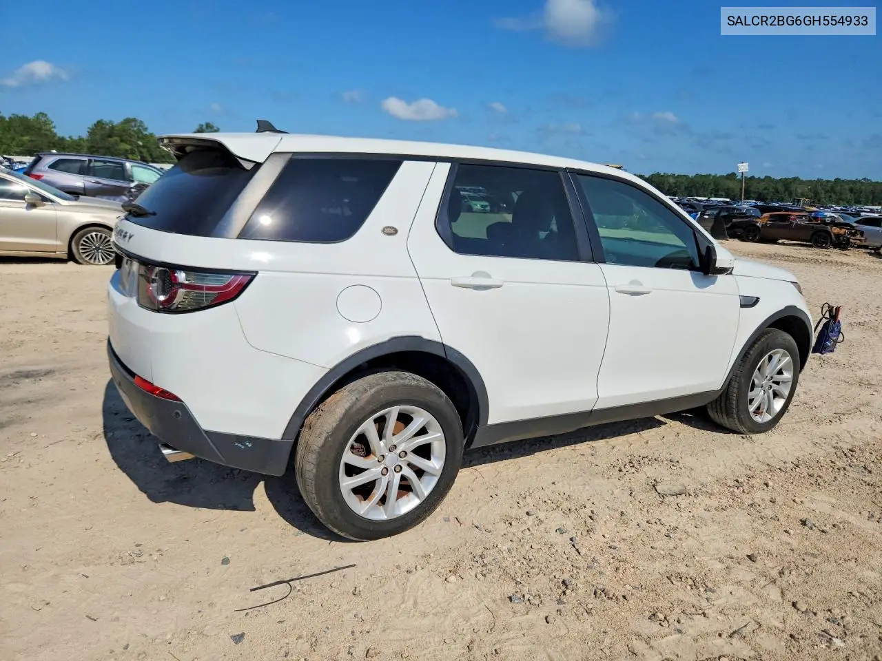 2016 Land Rover Discovery Sport Hse VIN: SALCR2BG6GH554933 Lot: 59219576