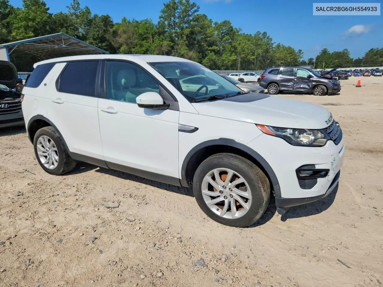 2016 Land Rover Discovery Sport Hse VIN: SALCR2BG6GH554933 Lot: 59219576