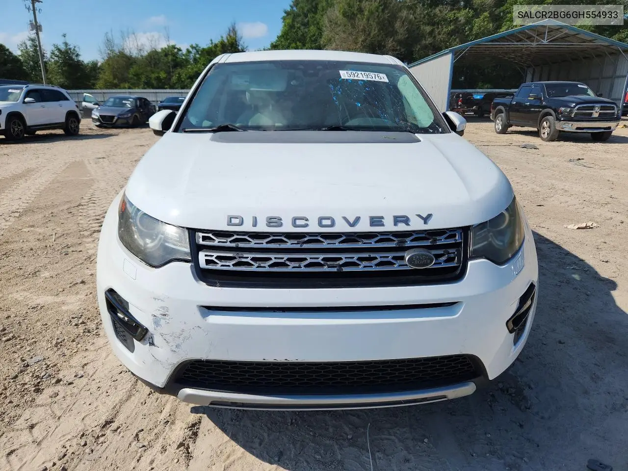 2016 Land Rover Discovery Sport Hse VIN: SALCR2BG6GH554933 Lot: 59219576