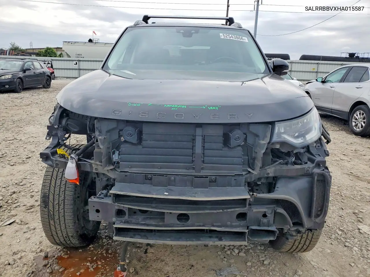 2017 Land Rover Discovery Hse VIN: SALRRBBVXHA015587 Lot: 52543866