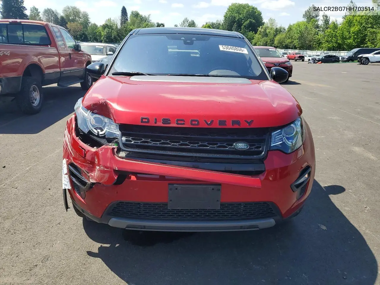 2017 Land Rover Discovery Sport Hse VIN: SALCR2BG7HH703514 Lot: 53040806
