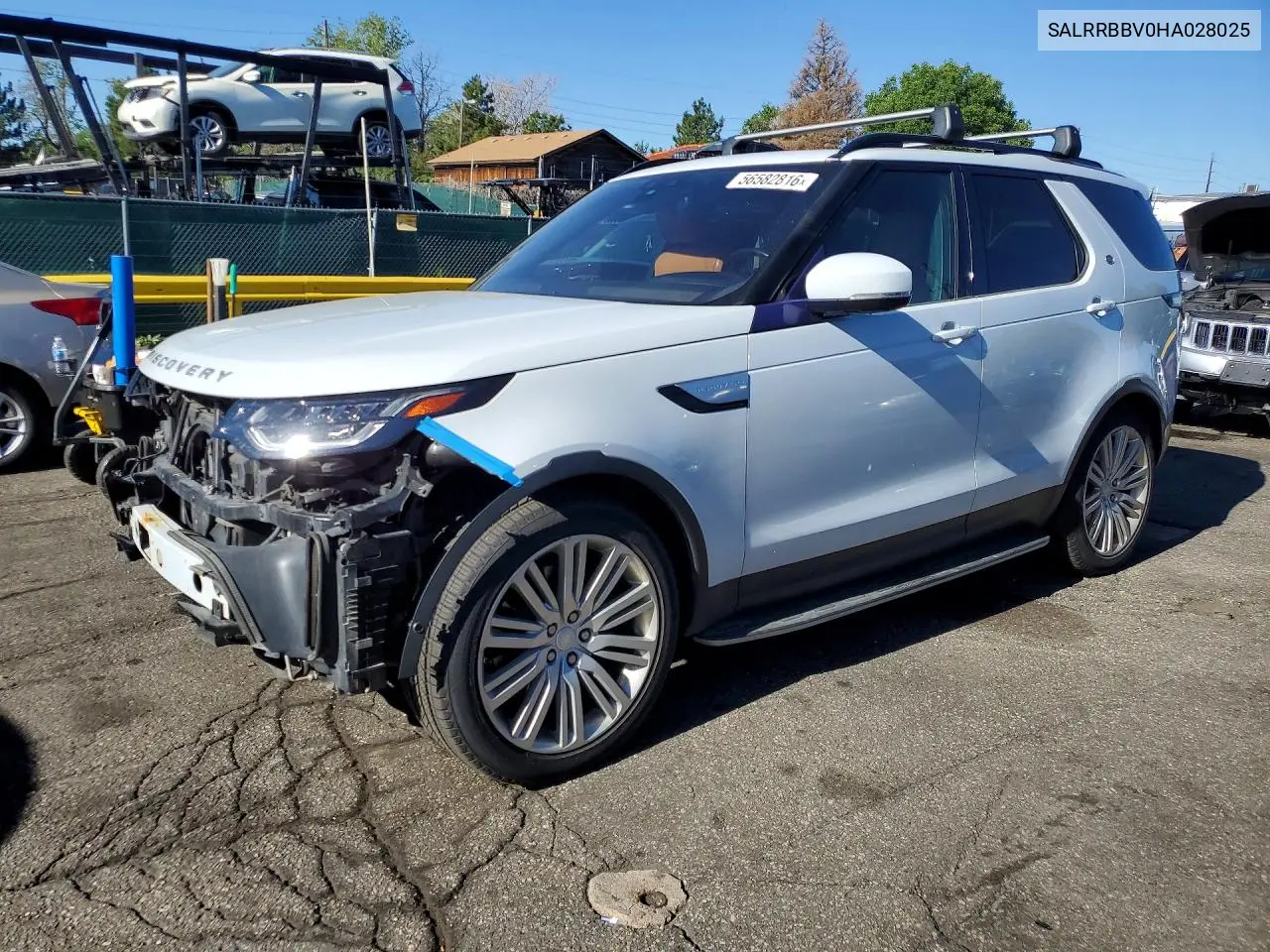 2017 Land Rover Discovery Hse VIN: SALRRBBV0HA028025 Lot: 56582816