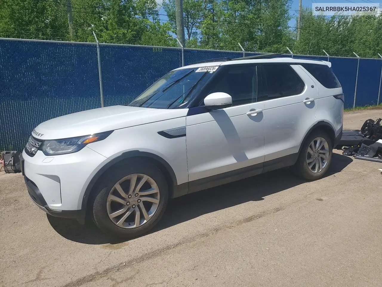 2017 Land Rover Discovery Hse VIN: SALRRBBK5HA025367 Lot: 56896826