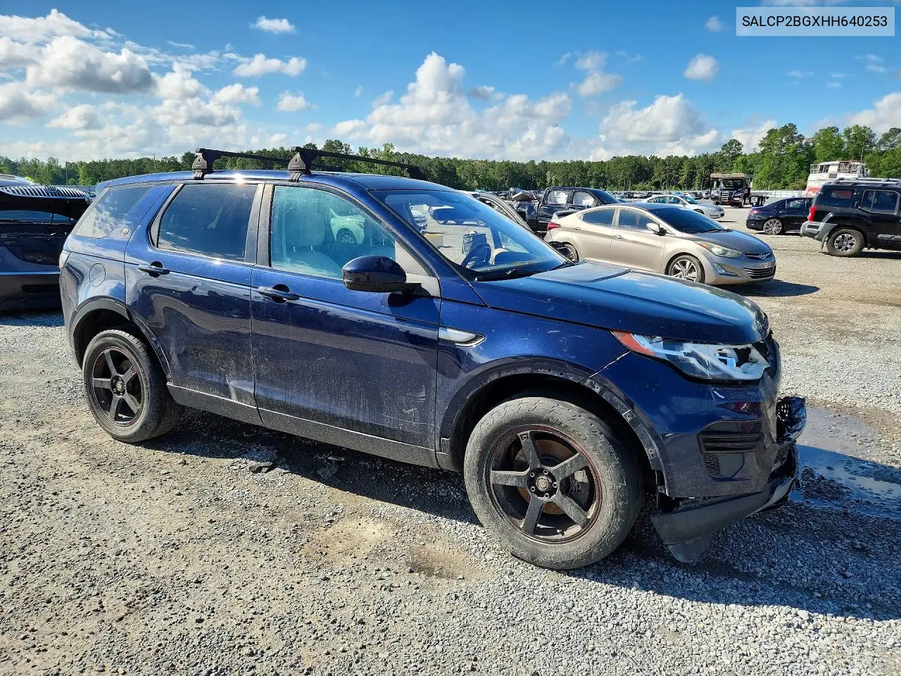 2017 Land Rover Discovery Sport Se VIN: SALCP2BGXHH640253 Lot: 57035446