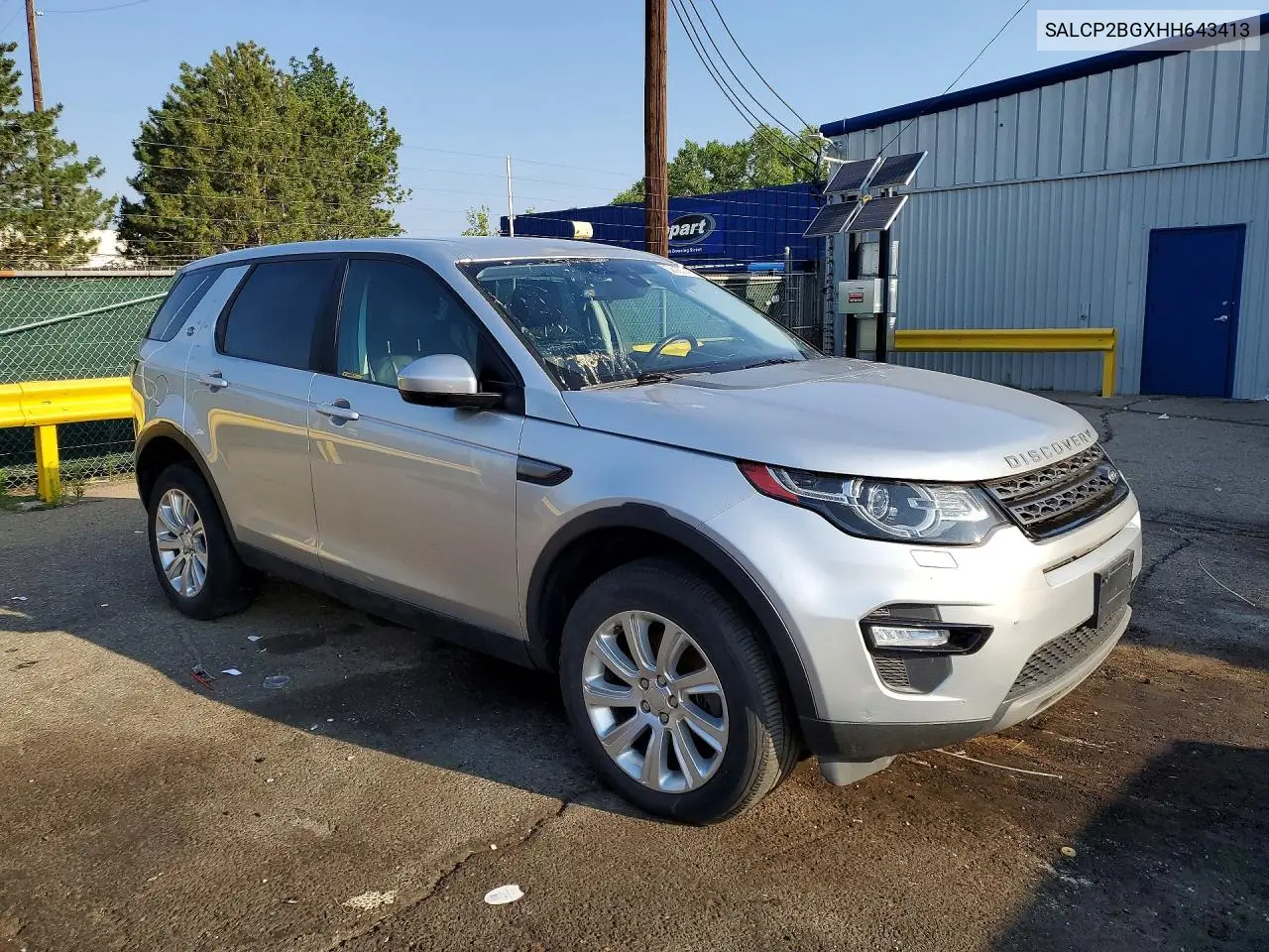2017 Land Rover Discovery Sport Se VIN: SALCP2BGXHH643413 Lot: 58083746