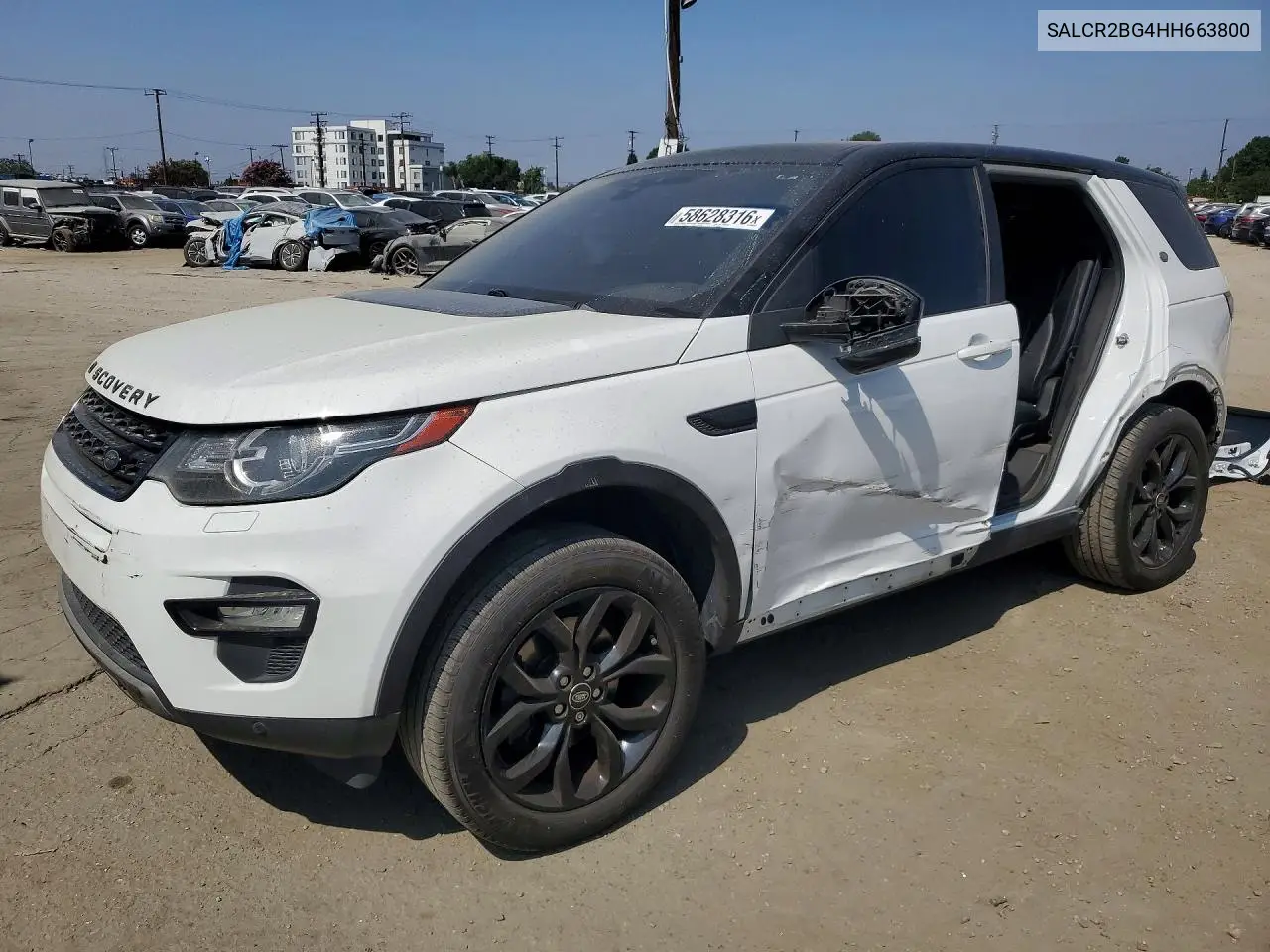 2017 Land Rover Discovery Sport Hse VIN: SALCR2BG4HH663800 Lot: 58628316