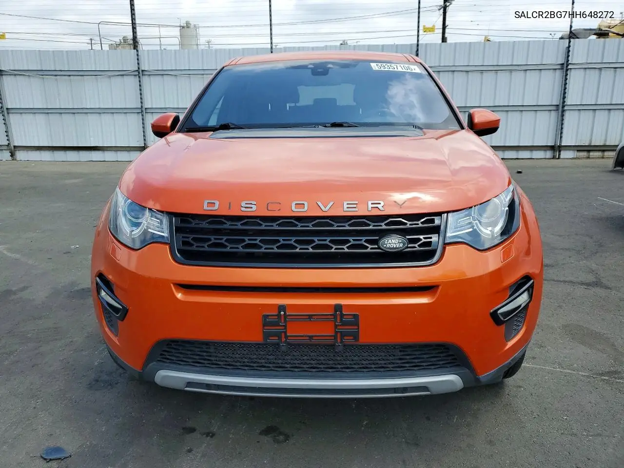 2017 Land Rover Discovery Sport Hse VIN: SALCR2BG7HH648272 Lot: 59357106