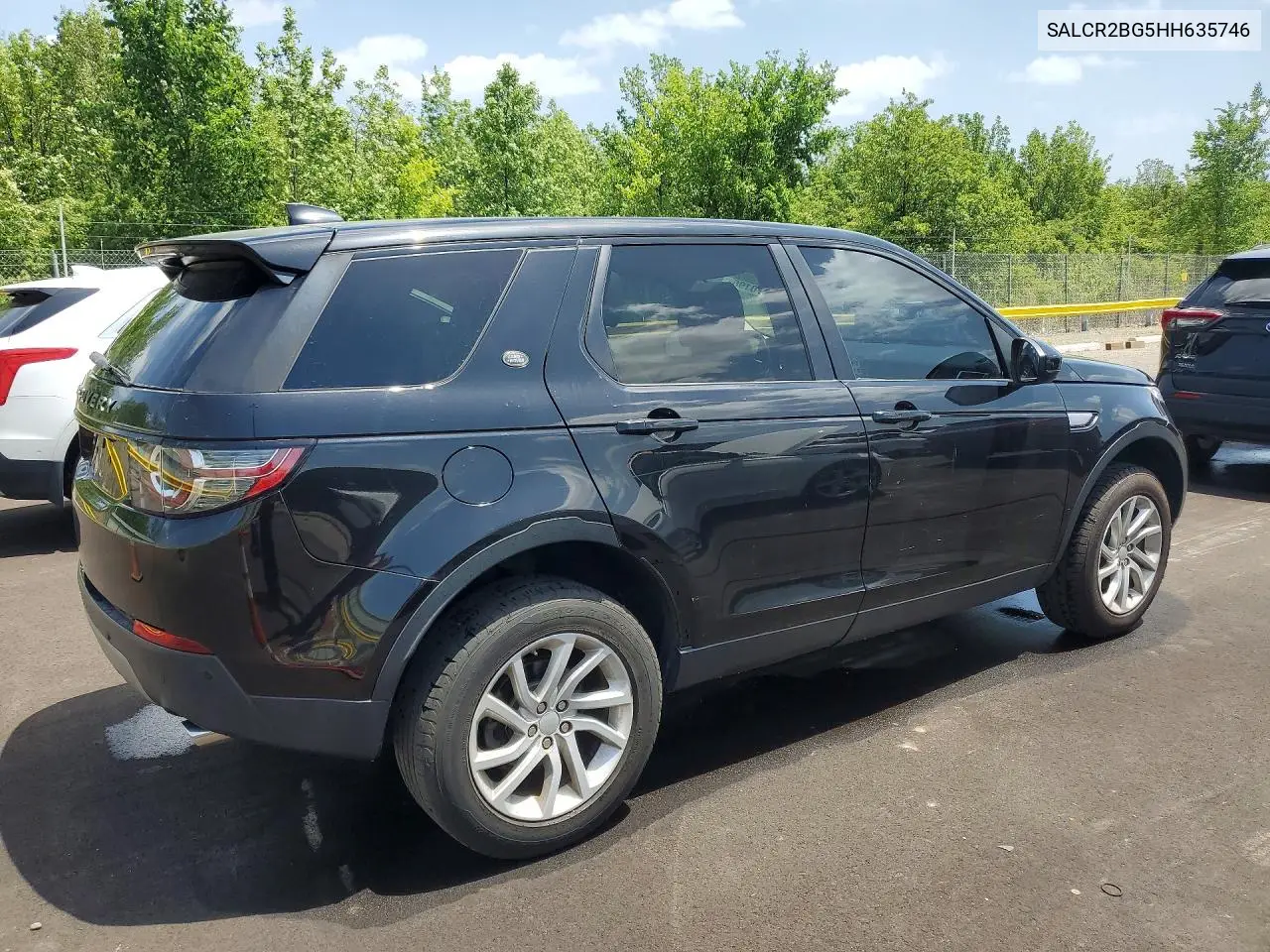 2017 Land Rover Discovery Sport Hse VIN: SALCR2BG5HH635746 Lot: 59370196