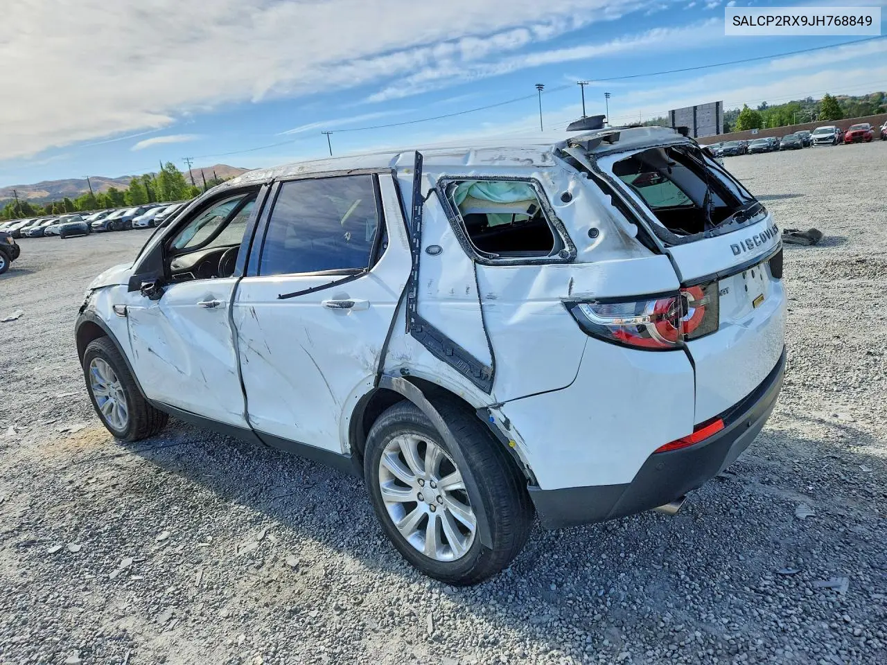 2018 Land Rover Discovery Sport Se VIN: SALCP2RX9JH768849 Lot: 48545436