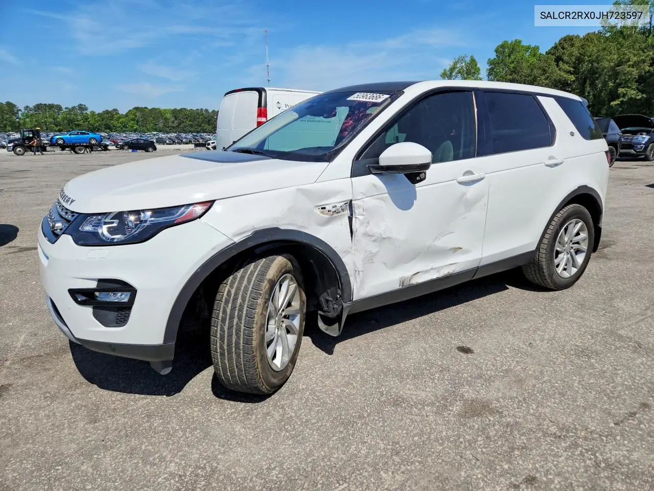 2018 Land Rover Discovery Sport Hse VIN: SALCR2RX0JH723597 Lot: 50963686