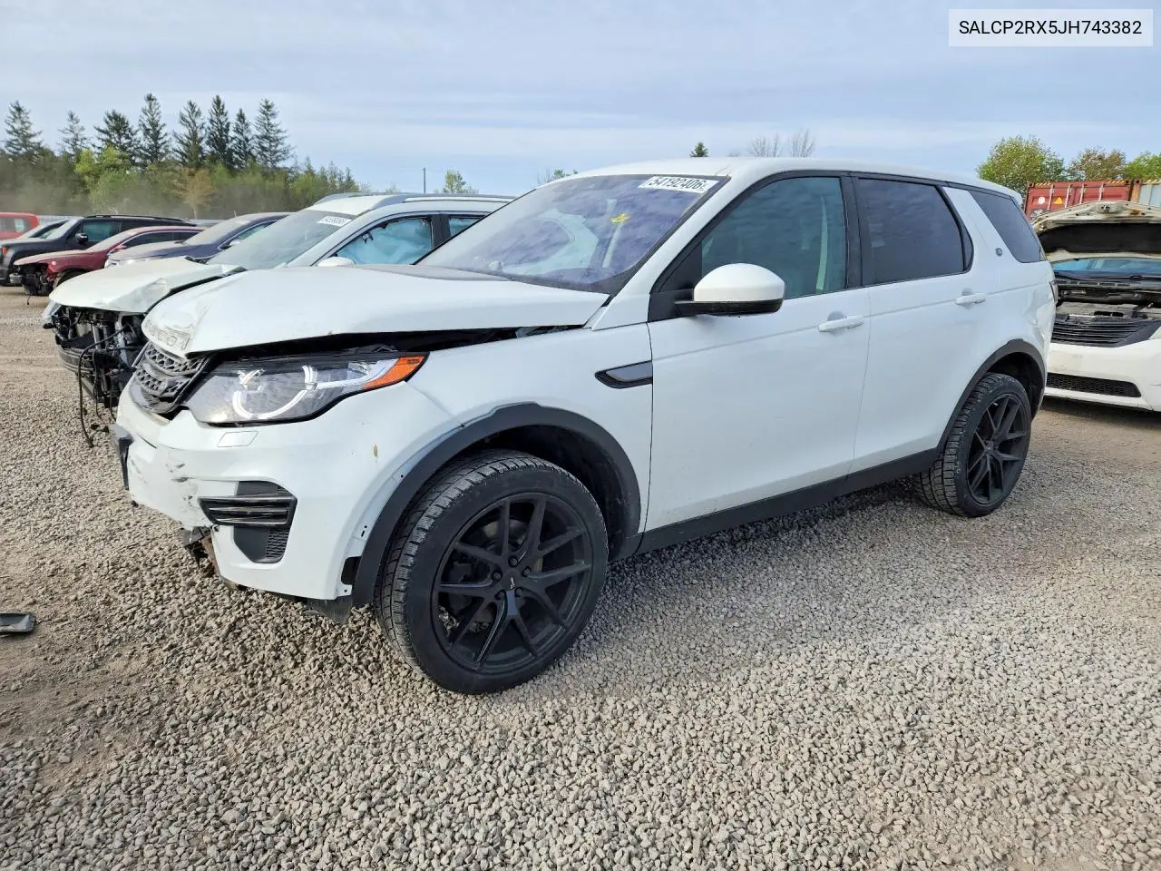 2018 Land Rover Discovery Sport Se VIN: SALCP2RX5JH743382 Lot: 54192406
