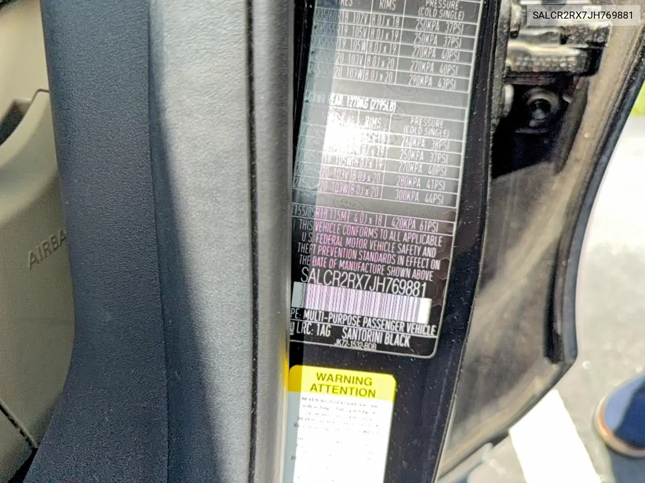 2018 Land Rover Discovery Sport Hse VIN: SALCR2RX7JH769881 Lot: 54484856