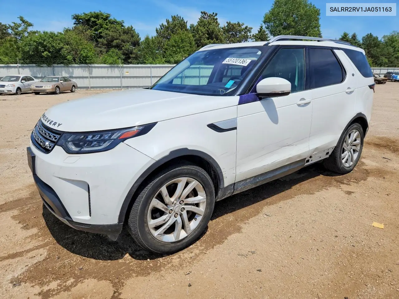 2018 Land Rover Discovery Hse VIN: SALRR2RV1JA051163 Lot: 55120136