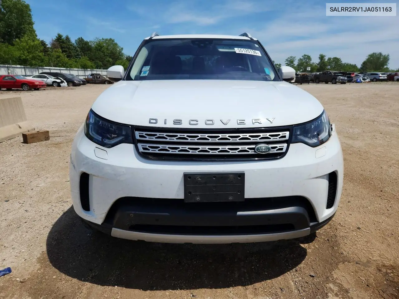 2018 Land Rover Discovery Hse VIN: SALRR2RV1JA051163 Lot: 55120136