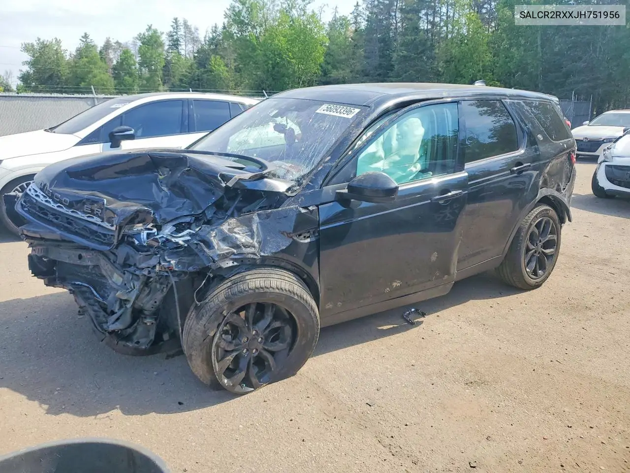 2018 Land Rover Discovery Sport Hse VIN: SALCR2RXXJH751956 Lot: 56093396