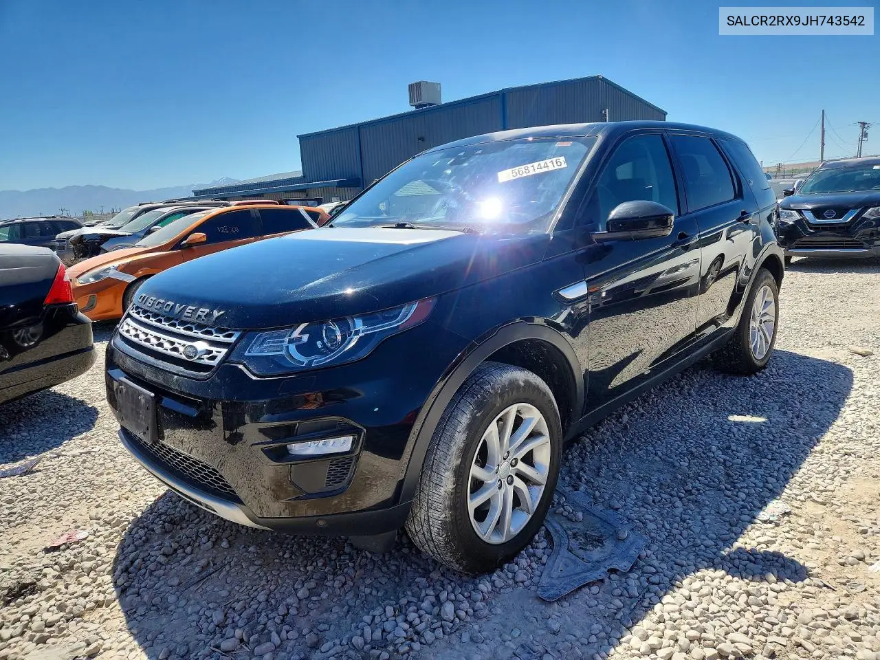 2018 Land Rover Discovery Sport Hse VIN: SALCR2RX9JH743542 Lot: 56814416