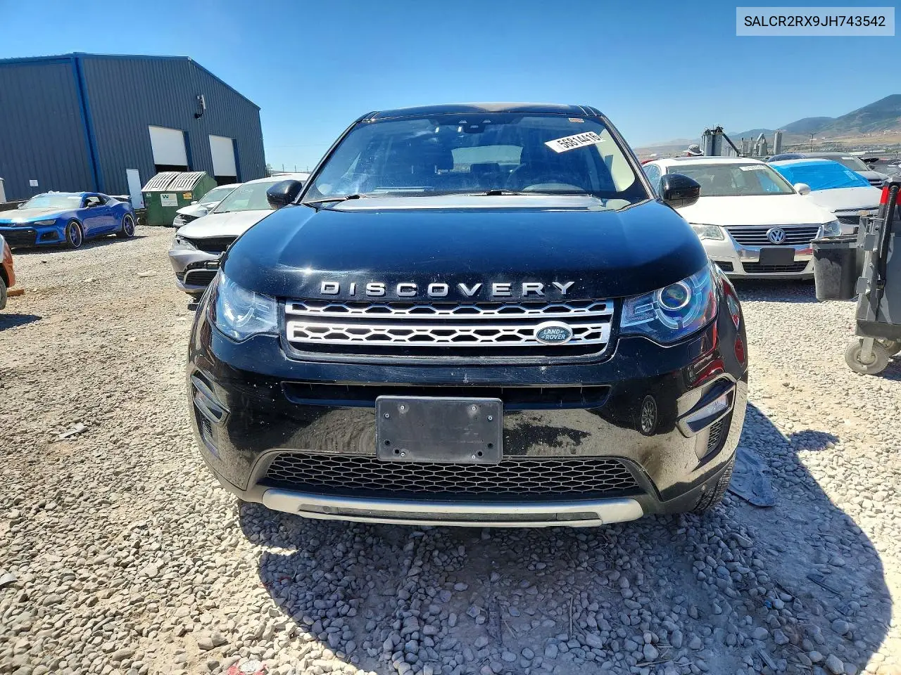 2018 Land Rover Discovery Sport Hse VIN: SALCR2RX9JH743542 Lot: 56814416