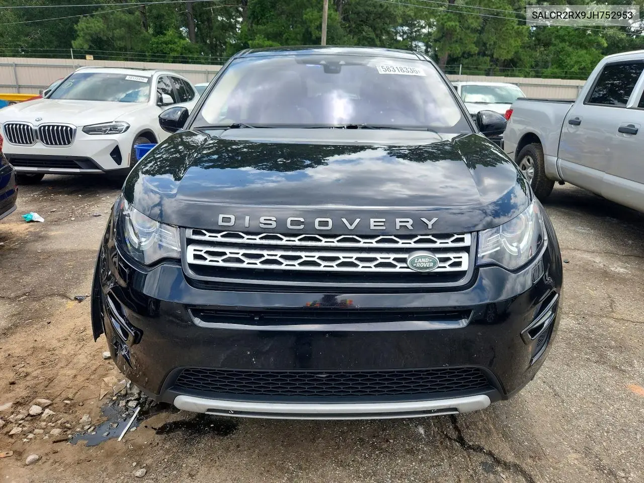 2018 Land Rover Discovery Sport Hse VIN: SALCR2RX9JH752953 Lot: 58318336