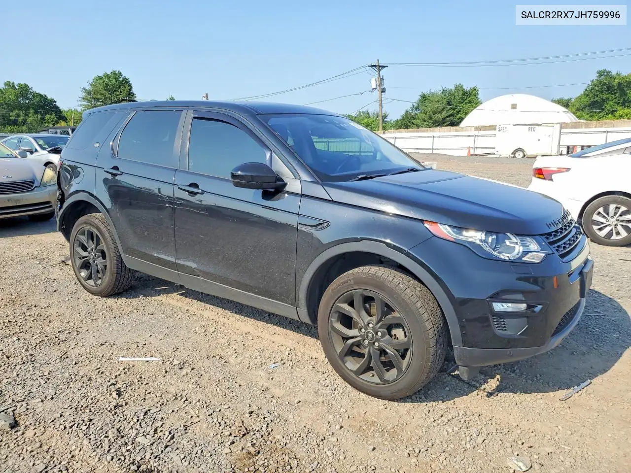 2018 Land Rover Discovery Sport Hse VIN: SALCR2RX7JH759996 Lot: 59272346