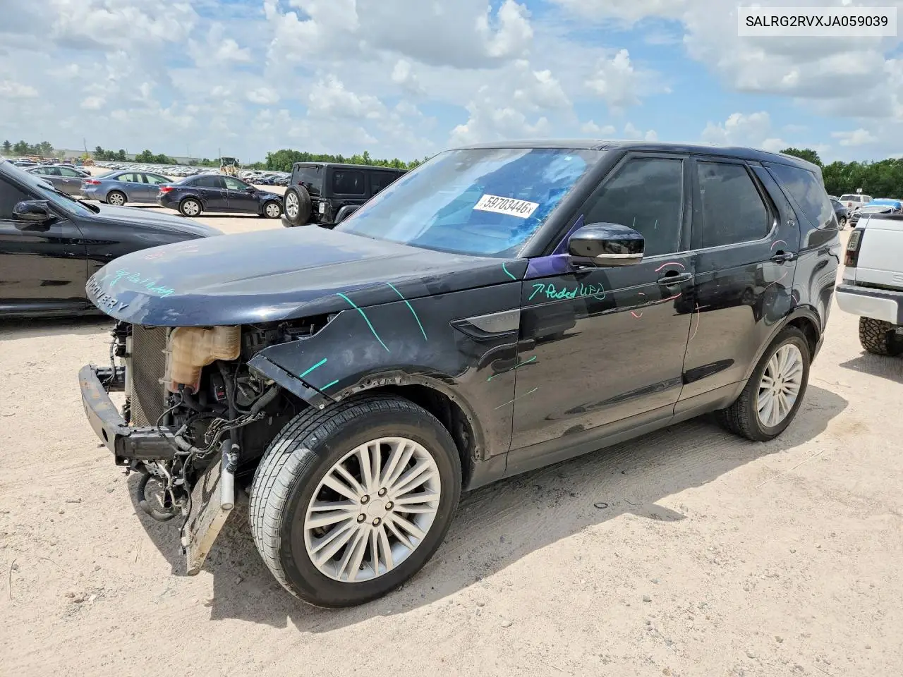 2018 Land Rover Discovery Se VIN: SALRG2RVXJA059039 Lot: 59703446