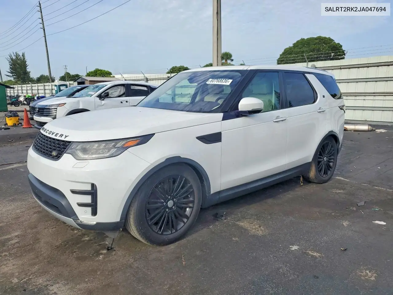 2018 Land Rover Discovery Hse Luxury VIN: SALRT2RK2JA047694 Lot: 60768636