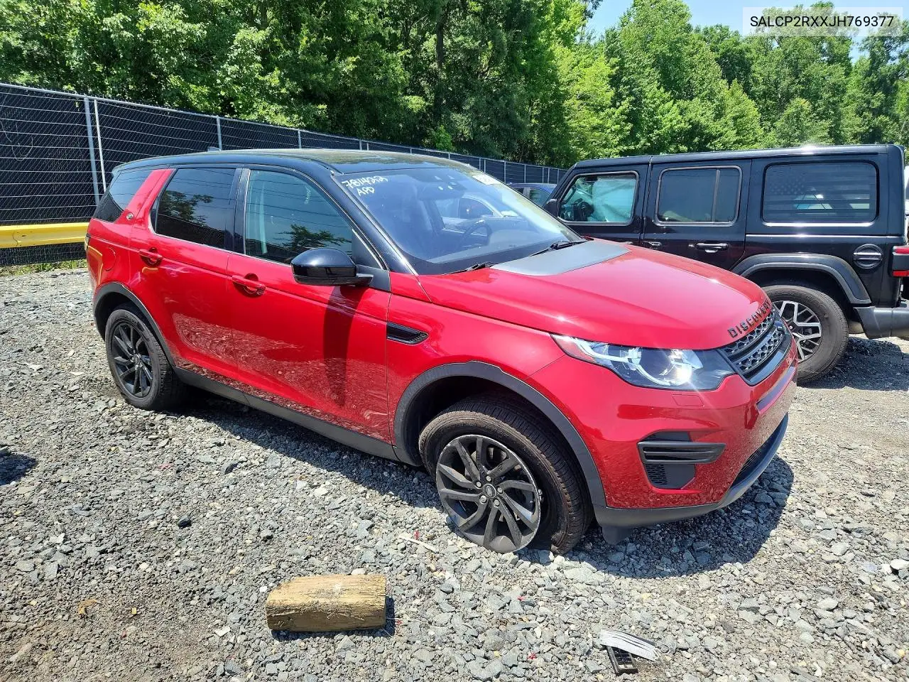 2018 Land Rover Discovery Sport Se VIN: SALCP2RXXJH769377 Lot: 85456415