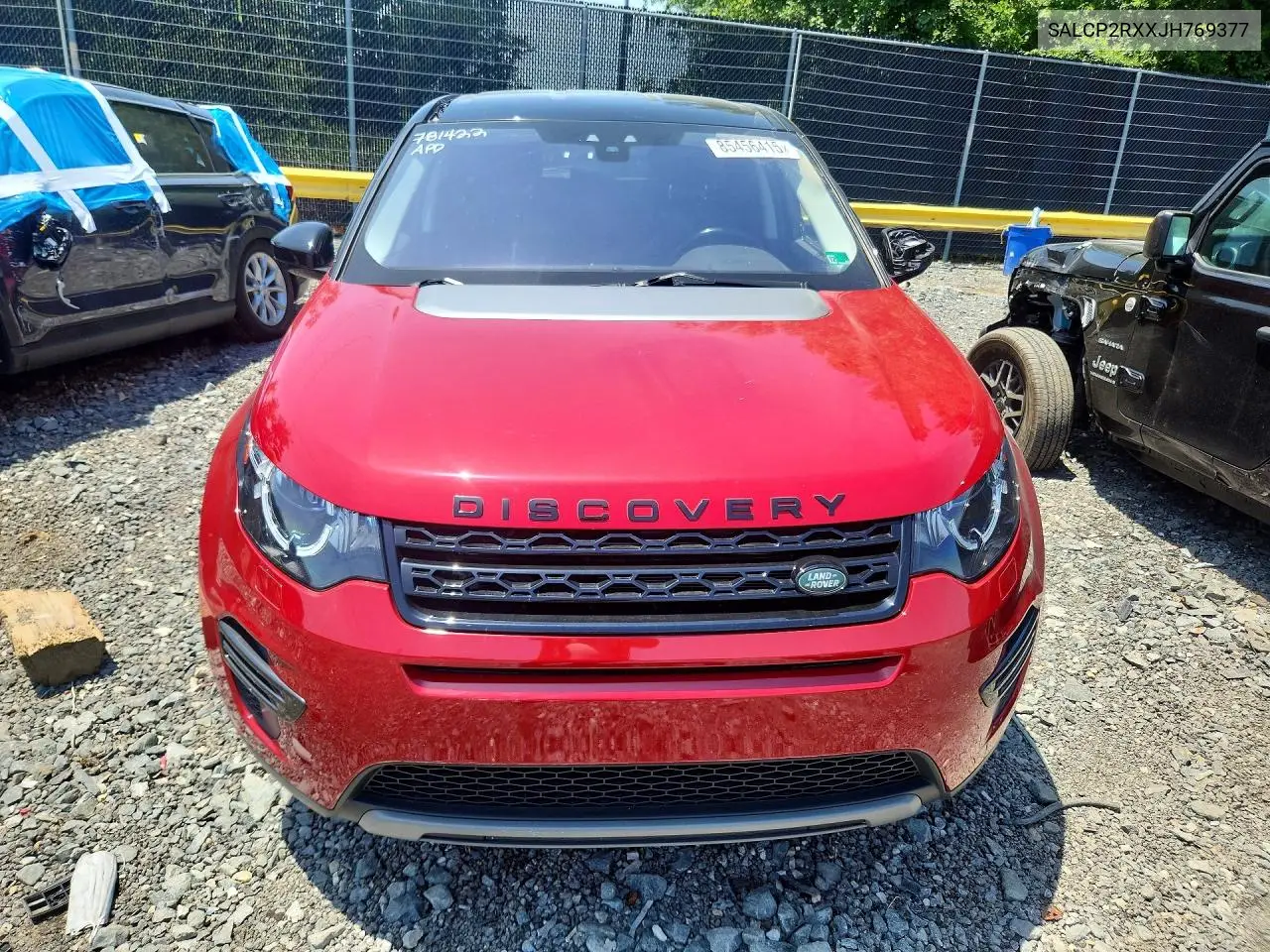 2018 Land Rover Discovery Sport Se VIN: SALCP2RXXJH769377 Lot: 85456415
