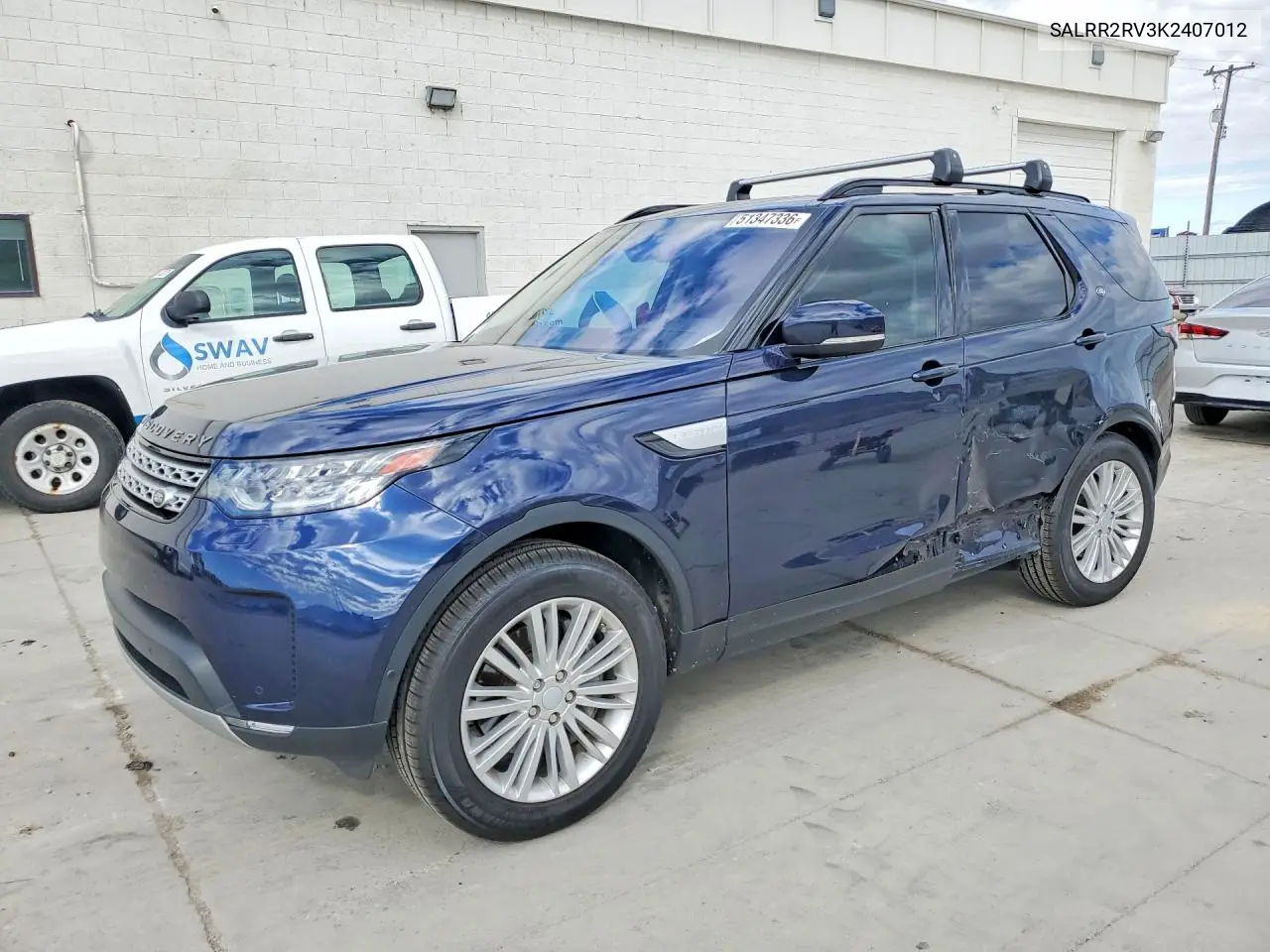2019 Land Rover Discovery Hse VIN: SALRR2RV3K2407012 Lot: 51347336