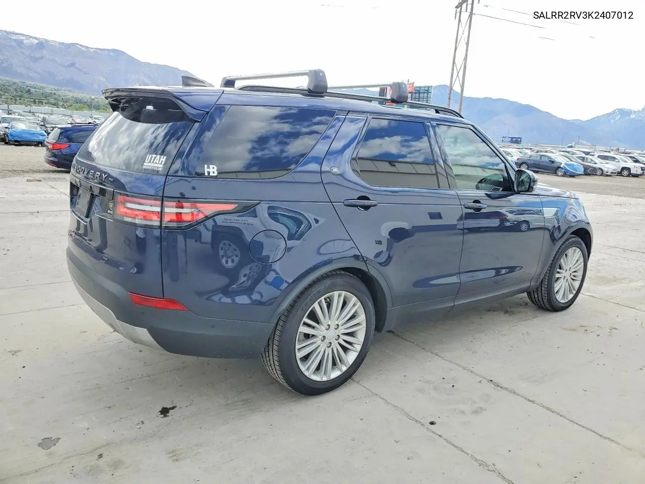 2019 Land Rover Discovery Hse VIN: SALRR2RV3K2407012 Lot: 51347336