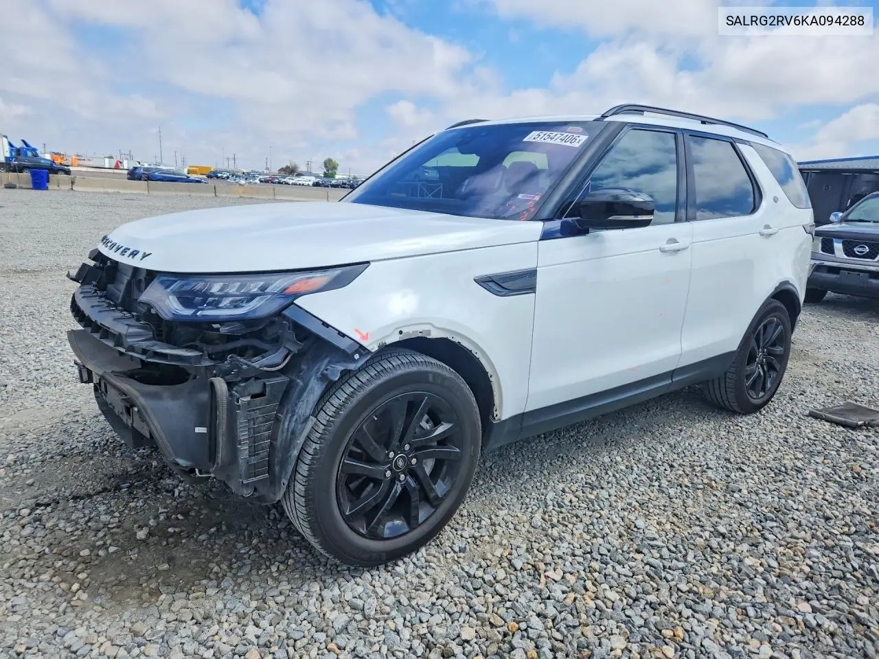 2019 Land Rover Discovery Se VIN: SALRG2RV6KA094288 Lot: 51547406