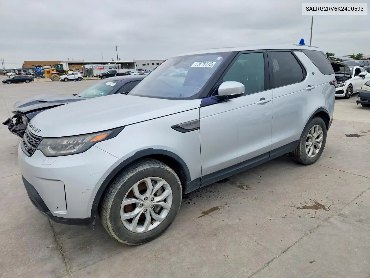 2019 Land Rover Discovery Se VIN: SALRG2RV6K2400593 Lot: 52675316