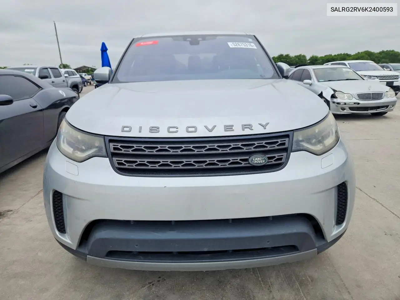 2019 Land Rover Discovery Se VIN: SALRG2RV6K2400593 Lot: 52675316