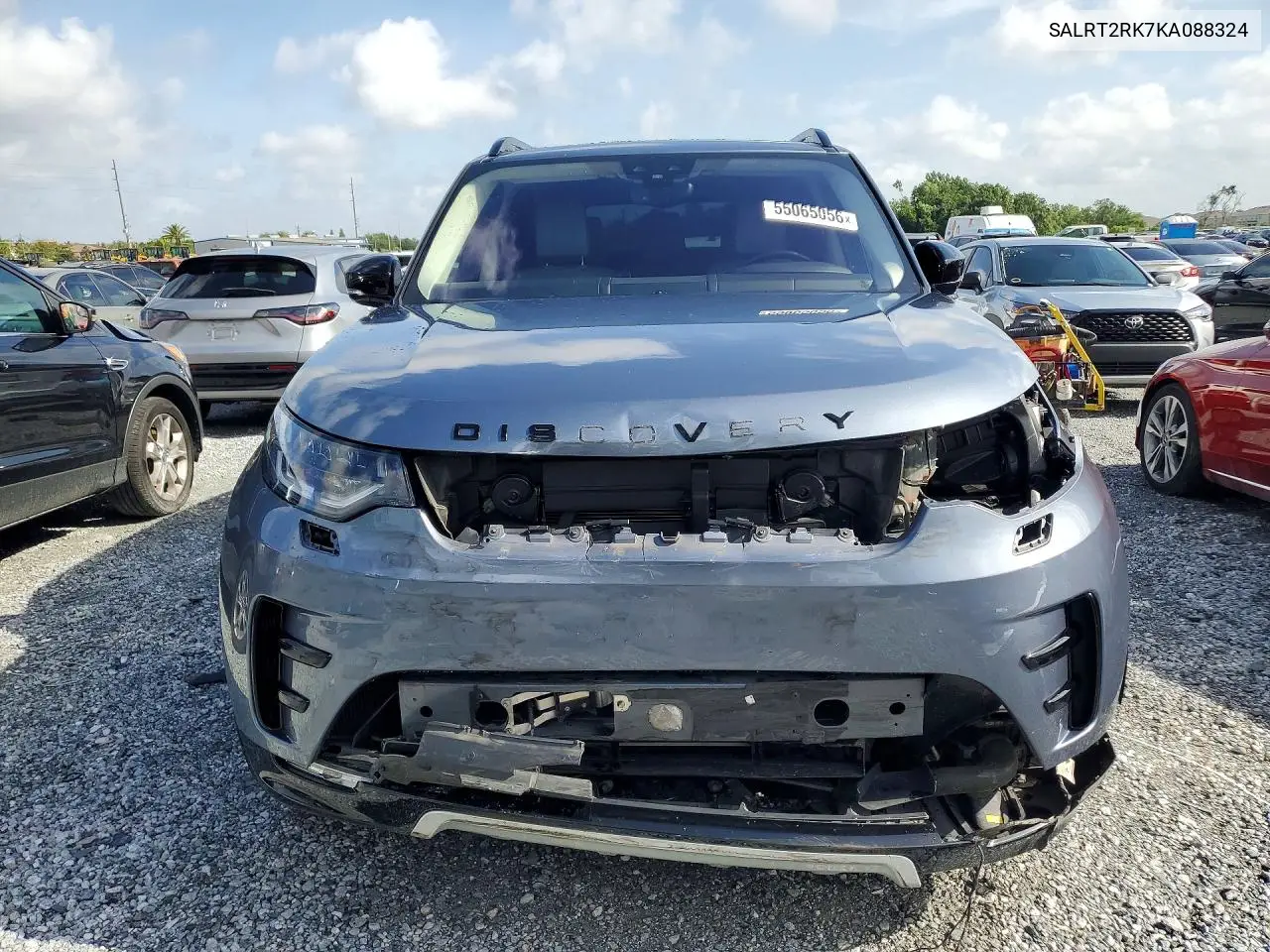 2019 Land Rover Discovery Hse Luxury VIN: SALRT2RK7KA088324 Lot: 55065056
