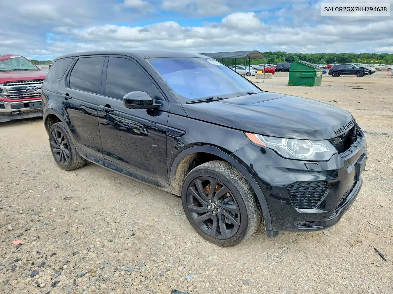 2019 Land Rover Discovery Sport Hse Dynamic VIN: SALCR2GX7KH794638 Lot: 58103826